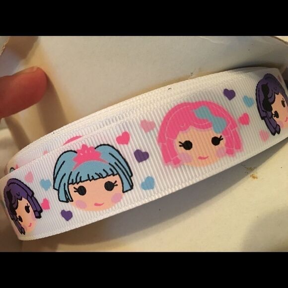 5/$24 grosgrain Ribbon 7/8” NEW 5 yards doll faces - Picture 8 of 8